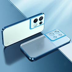 Funda Silicona Ultrafina Carcasa Transparente H01 para Oppo Reno9 Pro+ Plus 5G Azul