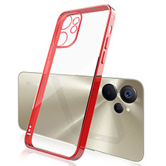 Funda Silicona Ultrafina Carcasa Transparente H01 para Realme 10 5G Rojo