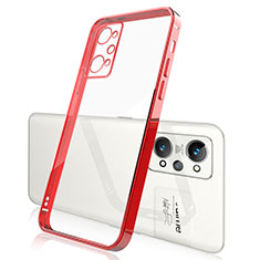 Funda Silicona Ultrafina Carcasa Transparente H01 para Realme GT Neo 3T 5G Rojo