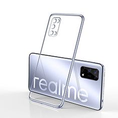 Funda Silicona Ultrafina Carcasa Transparente H01 para Realme V5 5G Plata