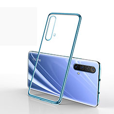 Funda Silicona Ultrafina Carcasa Transparente H01 para Realme X50 5G Azul