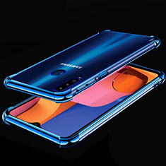Funda Silicona Ultrafina Carcasa Transparente H01 para Samsung Galaxy A20s Azul