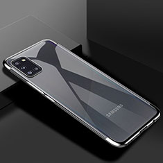 Funda Silicona Ultrafina Carcasa Transparente H01 para Samsung Galaxy A31 Plata