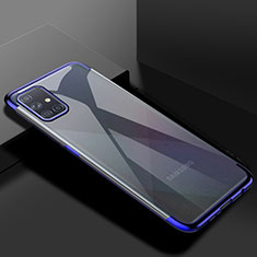 Funda Silicona Ultrafina Carcasa Transparente H01 para Samsung Galaxy A51 5G Azul