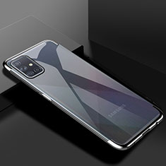 Funda Silicona Ultrafina Carcasa Transparente H01 para Samsung Galaxy A51 5G Plata