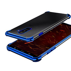Funda Silicona Ultrafina Carcasa Transparente H01 para Samsung Galaxy A6 Plus (2018) Azul
