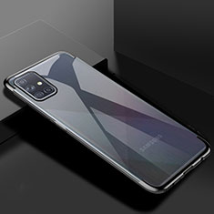 Funda Silicona Ultrafina Carcasa Transparente H01 para Samsung Galaxy A71 5G Negro