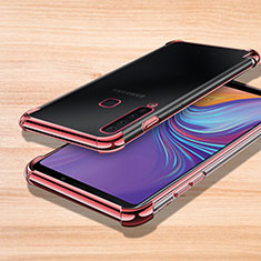 Funda Silicona Ultrafina Carcasa Transparente H01 para Samsung Galaxy A9s Oro Rosa