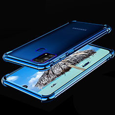 Funda Silicona Ultrafina Carcasa Transparente H01 para Samsung Galaxy M31 Prime Edition Azul