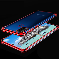 Funda Silicona Ultrafina Carcasa Transparente H01 para Samsung Galaxy M31 Rojo