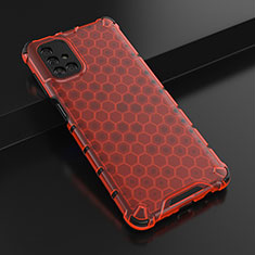 Funda Silicona Ultrafina Carcasa Transparente H01 para Samsung Galaxy M51 Rojo