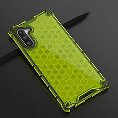Funda Silicona Ultrafina Carcasa Transparente H01 para Samsung Galaxy Note 10 Verde