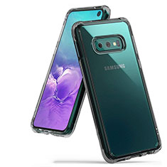 Funda Silicona Ultrafina Carcasa Transparente H01 para Samsung Galaxy S10e Gris