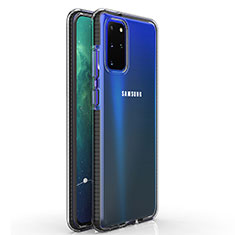 Funda Silicona Ultrafina Carcasa Transparente H01 para Samsung Galaxy S20 Plus Negro