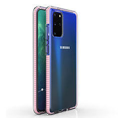 Funda Silicona Ultrafina Carcasa Transparente H01 para Samsung Galaxy S20 Plus Rosa