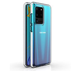 Funda Silicona Ultrafina Carcasa Transparente H01 para Samsung Galaxy S20 Ultra 5G Blanco