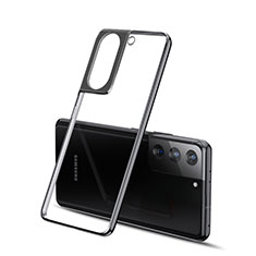 Funda Silicona Ultrafina Carcasa Transparente H01 para Samsung Galaxy S21 5G Negro
