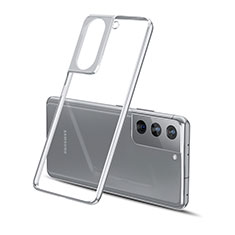 Funda Silicona Ultrafina Carcasa Transparente H01 para Samsung Galaxy S21 5G Plata