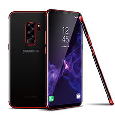 Funda Silicona Ultrafina Carcasa Transparente H01 para Samsung Galaxy S9 Plus Rojo