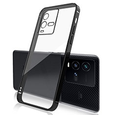 Funda Silicona Ultrafina Carcasa Transparente H01 para Vivo iQOO 10 5G Negro