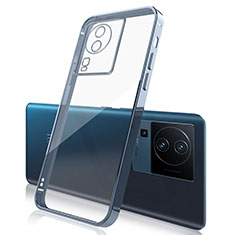 Funda Silicona Ultrafina Carcasa Transparente H01 para Vivo iQOO Neo7 SE Azul