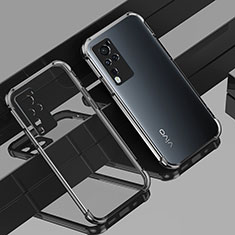 Funda Silicona Ultrafina Carcasa Transparente H01 para Vivo X60 Pro 5G Negro