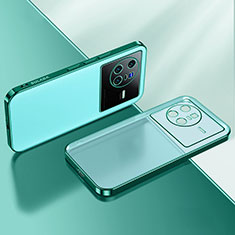 Funda Silicona Ultrafina Carcasa Transparente H01 para Vivo X80 5G Verde