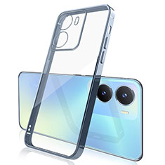 Funda Silicona Ultrafina Carcasa Transparente H01 para Vivo Y75 5G Azul