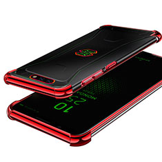 Funda Silicona Ultrafina Carcasa Transparente H01 para Xiaomi Black Shark Rojo