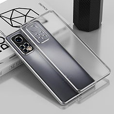 Funda Silicona Ultrafina Carcasa Transparente H01 para Xiaomi Mi 10T Pro 5G Plata