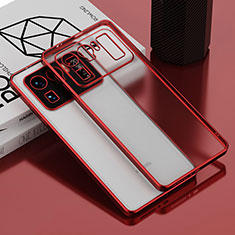 Funda Silicona Ultrafina Carcasa Transparente H01 para Xiaomi Mi 11 Ultra 5G Rojo