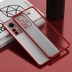 Funda Silicona Ultrafina Carcasa Transparente H01 para Xiaomi Mi 12 Pro 5G Rojo