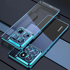 Funda Silicona Ultrafina Carcasa Transparente H01 para Xiaomi Mi 14 5G Azul