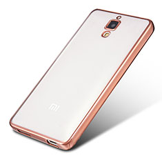 Funda Silicona Ultrafina Carcasa Transparente H01 para Xiaomi Mi 4 LTE Oro Rosa