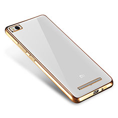 Funda Silicona Ultrafina Carcasa Transparente H01 para Xiaomi Mi 4i Oro