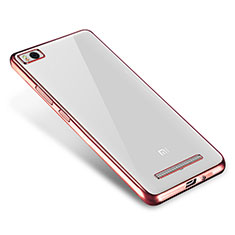 Funda Silicona Ultrafina Carcasa Transparente H01 para Xiaomi Mi 4i Oro Rosa