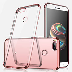 Funda Silicona Ultrafina Carcasa Transparente H01 para Xiaomi Mi 5X Oro Rosa