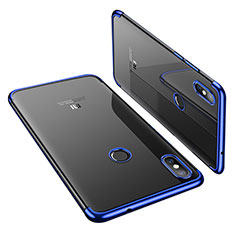 Funda Silicona Ultrafina Carcasa Transparente H01 para Xiaomi Mi 8 Azul