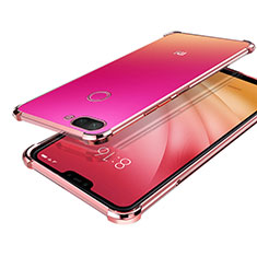 Funda Silicona Ultrafina Carcasa Transparente H01 para Xiaomi Mi 8 Lite Oro Rosa