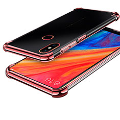 Funda Silicona Ultrafina Carcasa Transparente H01 para Xiaomi Mi Mix 2S Oro Rosa