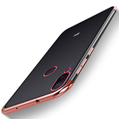 Funda Silicona Ultrafina Carcasa Transparente H01 para Xiaomi Mi Play 4G Rojo
