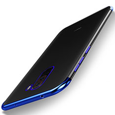 Funda Silicona Ultrafina Carcasa Transparente H01 para Xiaomi Pocophone F1 Azul
