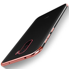 Funda Silicona Ultrafina Carcasa Transparente H01 para Xiaomi Pocophone F1 Oro Rosa