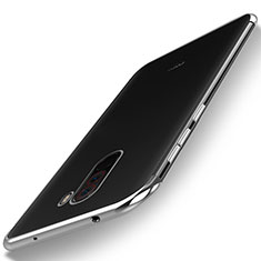 Funda Silicona Ultrafina Carcasa Transparente H01 para Xiaomi Pocophone F1 Plata