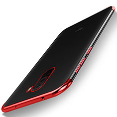 Funda Silicona Ultrafina Carcasa Transparente H01 para Xiaomi Pocophone F1 Rojo