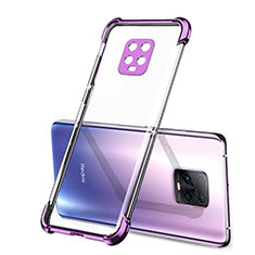 Funda Silicona Ultrafina Carcasa Transparente H01 para Xiaomi Redmi 10X Pro 5G Morado