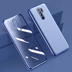 Funda Silicona Ultrafina Carcasa Transparente H01 para Xiaomi Redmi 9 Azul