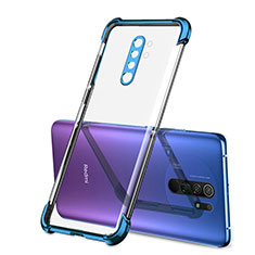 Funda Silicona Ultrafina Carcasa Transparente H01 para Xiaomi Redmi 9 Prime India Azul