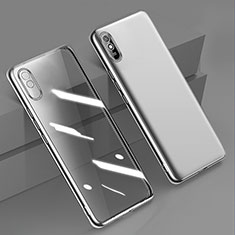 Funda Silicona Ultrafina Carcasa Transparente H01 para Xiaomi Redmi 9A Plata