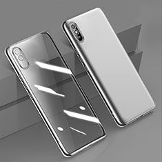 Funda Silicona Ultrafina Carcasa Transparente H01 para Xiaomi Redmi 9i Plata